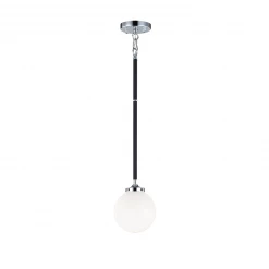 Matteo Lighting Particles 1-Light Pendant | Chrome/Opal Pendants