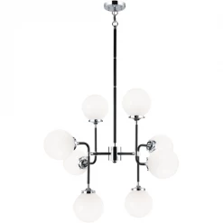 Matteo Lighting Particles 8-Light Pendant | Chrome Pendants