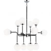 Matteo Lighting Particles 12-Light Pendant | Chrome Pendants