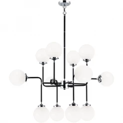 Matteo Lighting Particles 12-Light Pendant | Chrome Pendants