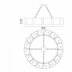 Matteo Lighting Mattone 16-Light Pendant | Rusty Silver