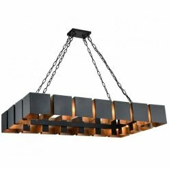 Matteo Lighting Mattone 18-Light Pendant | Matte Black Pendants