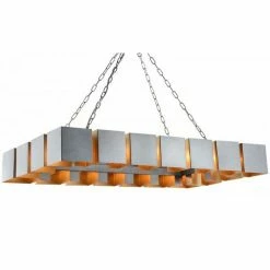 Matteo Lighting Pendants Mattone 18-Light Pendant | Rusty Silver