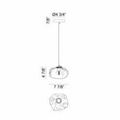 Matteo Lighting Melo Pendant 8"