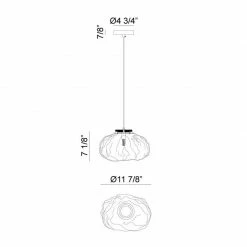 Matteo Lighting Melo Pendant 12"