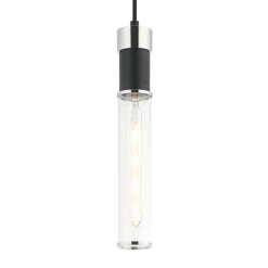 Matteo Lighting Tubo 1-Light Pendant | Matte Black