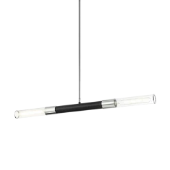 Matteo Lighting Tubo 2-Light Pendant | Matte Black