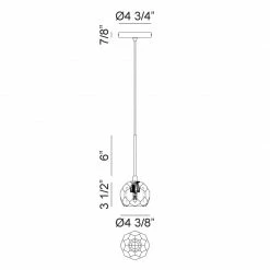 Matteo Lighting Rosa 1-Light Pendant (Small) | Aged Gold Brass