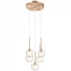Matteo Lighting Rosa 5-Light Pendant | Aged Gold Brass