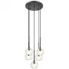 Matteo Lighting Rosa 5-Light Pendant | Black