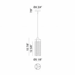 Matteo Lighting Bayou Pendant | Small Black