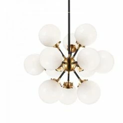 Matteo Lighting Soleil 12-Light Chandelier | Aged Gold