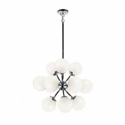 Matteo Lighting Soleil 12-Light Chandelier | Chrome