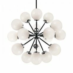 Matteo Lighting Pendants Soleil 18-Light Chandelier | Chrome