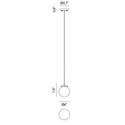 Matteo Lighting Bougie 1-Light Pendant