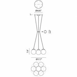 Matteo Lighting Bougie 7-Light Pendant