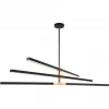 Matteo Lighting Lineare 6-Light LED Pendant | Black/Aged Gold