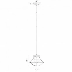 Matteo Lighting Notting 2-Light Pendant | Aged Gold