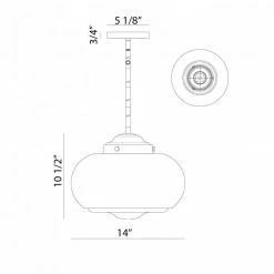 Matteo Lighting Blop Pendant III | Chrome