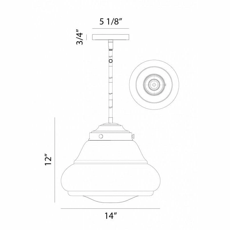 Matteo Lighting Blop Pendant IV | Black