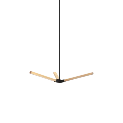 Matteo Lighting Asterisk 28" LED Pendant | Aged Gold Brass