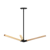 Matteo Lighting Asterisk 28" LED Pendant | Aged Gold Brass
