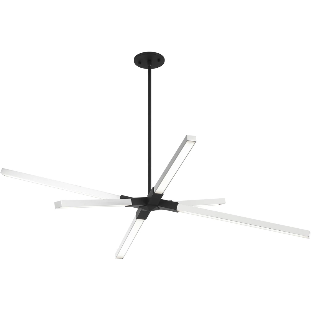 Matteo Lighting Asterisk 40" LED Pendant | Matte Black