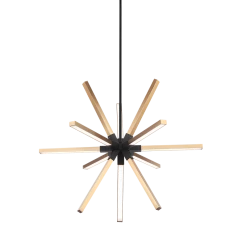 Matteo Lighting Asterisk 32" LED Pendant | Aged Gold Brass