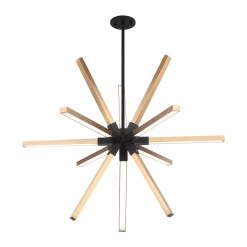 Matteo Lighting Asterisk 32" LED Pendant | Aged Gold Brass