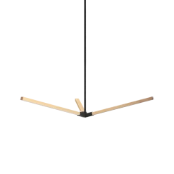 Matteo Lighting Asterisk 37" LED Pendant | Aged Gold Brass