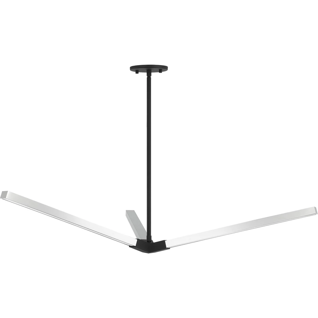 Matteo Lighting Asterisk 37" LED Pendant | Matte Black