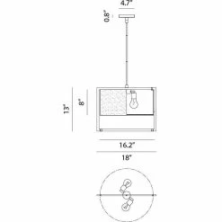 Matteo Lighting Nagashi Pendant (Small) | Chrome