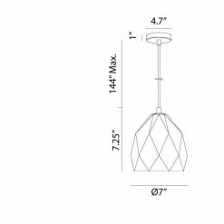 Matteo Lighting Pendants Hyozan 7" Pendant