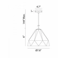 Matteo Lighting Hyozan 7.8" Pendant