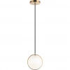 Matteo Lighting Chatoyant 1-Light Pendant | Aged Gold Brass