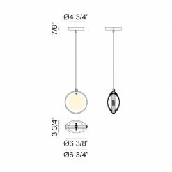 Matteo Lighting Chatoyant 1-Light Pendant | Matte Black