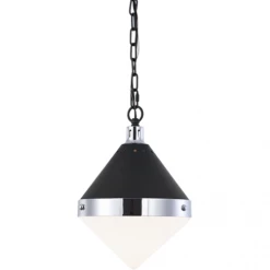 Matteo Lighting Pendants Sphericon 1-Light Pendant | Chrome