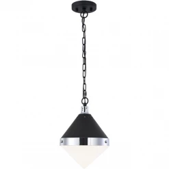 Matteo Lighting Pendants Sphericon 1-Light Pendant | Chrome