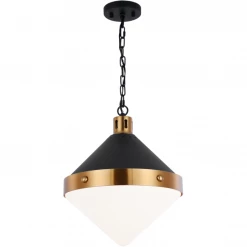 Matteo Lighting Pendants Sphericon 3-Light Pendant | Aged Gold