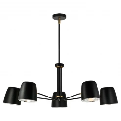 Matteo Lighting Luca 5-Light Pendant | Black