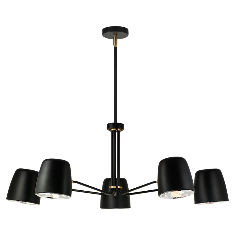 Matteo Lighting Luca 5-Light Pendant | Black