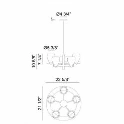 Matteo Lighting Reya Pendant | Medium Aged Gold Brass