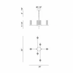 Matteo Lighting Luminoso 6-Light Pendant