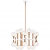 Matteo Lighting Stellar 24-Light Pendant | Aged Gold/Clear Glass