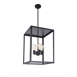 Matteo Lighting Flare 4-Light Pendant | Black