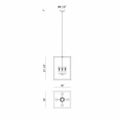 Matteo Lighting Flare 4-Light Pendant | Black