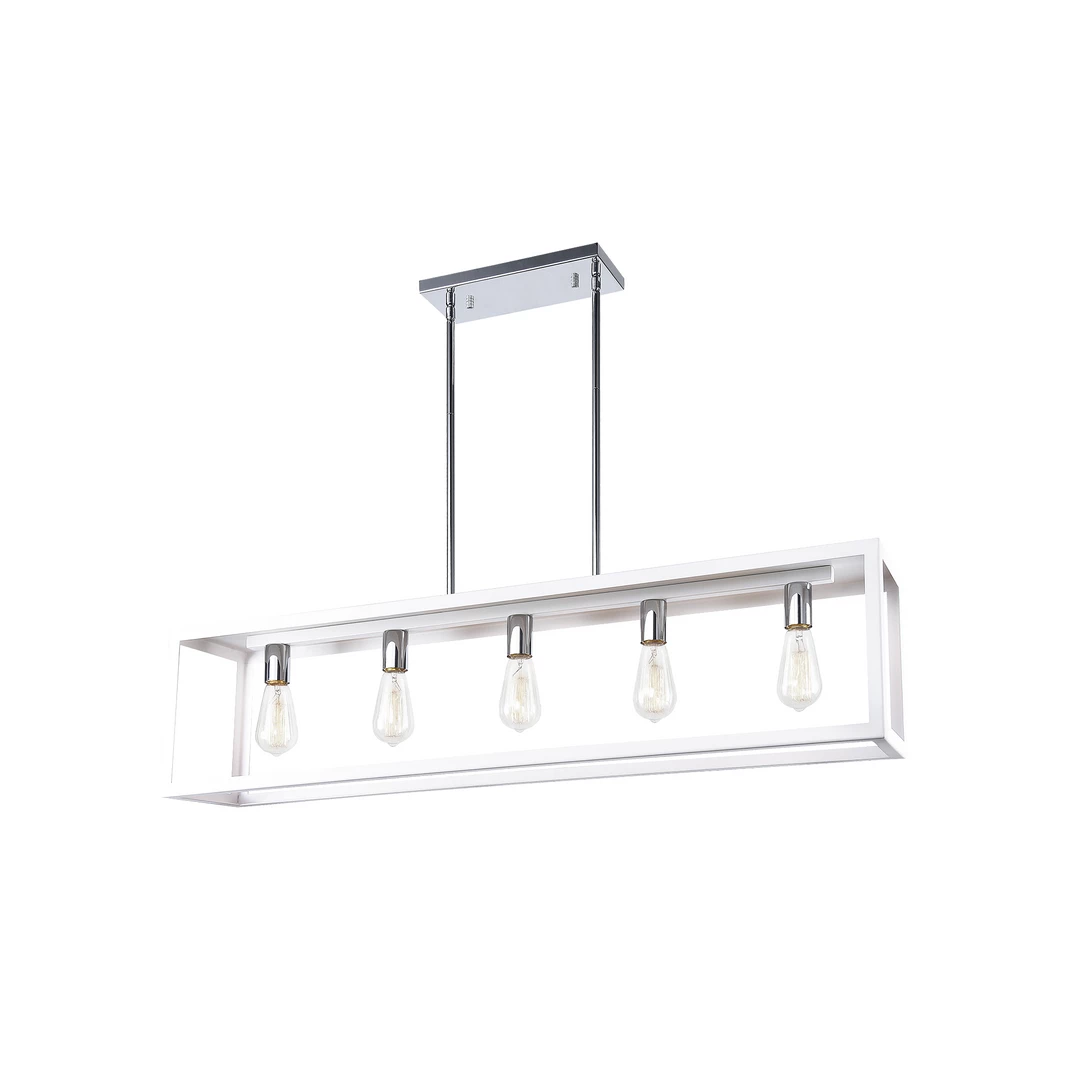 Matteo Lighting Flare 5-Light Pendant | White