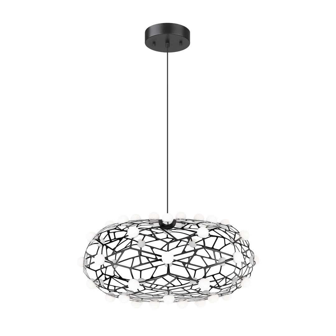 Matteo Lighting Coral 24" LED Pendant | Black