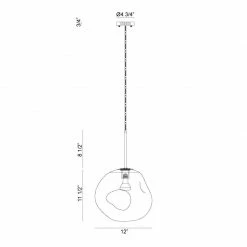 Matteo Lighting Galactic 12" Pendant | Copper