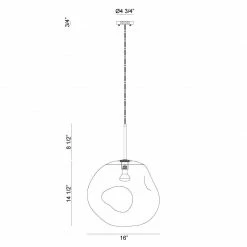 Matteo Lighting Galactic 16" Pendant | Smoke